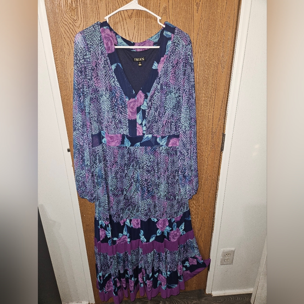 Iman IXL long sleeve dress